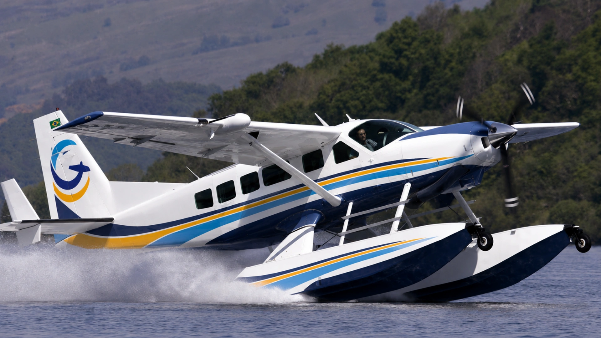 Aeronave Caravan Anfíbio da Missão do Céu