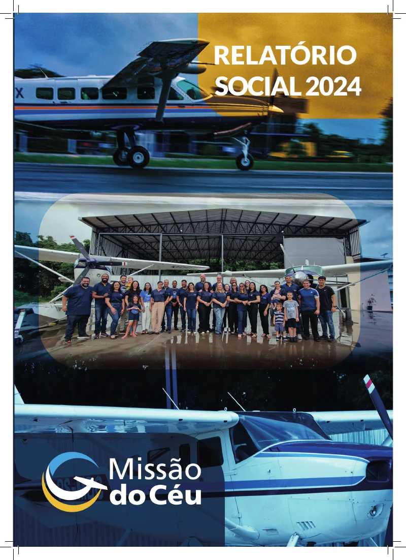 Capa do Relatório Social 2024 da Missão do Céu