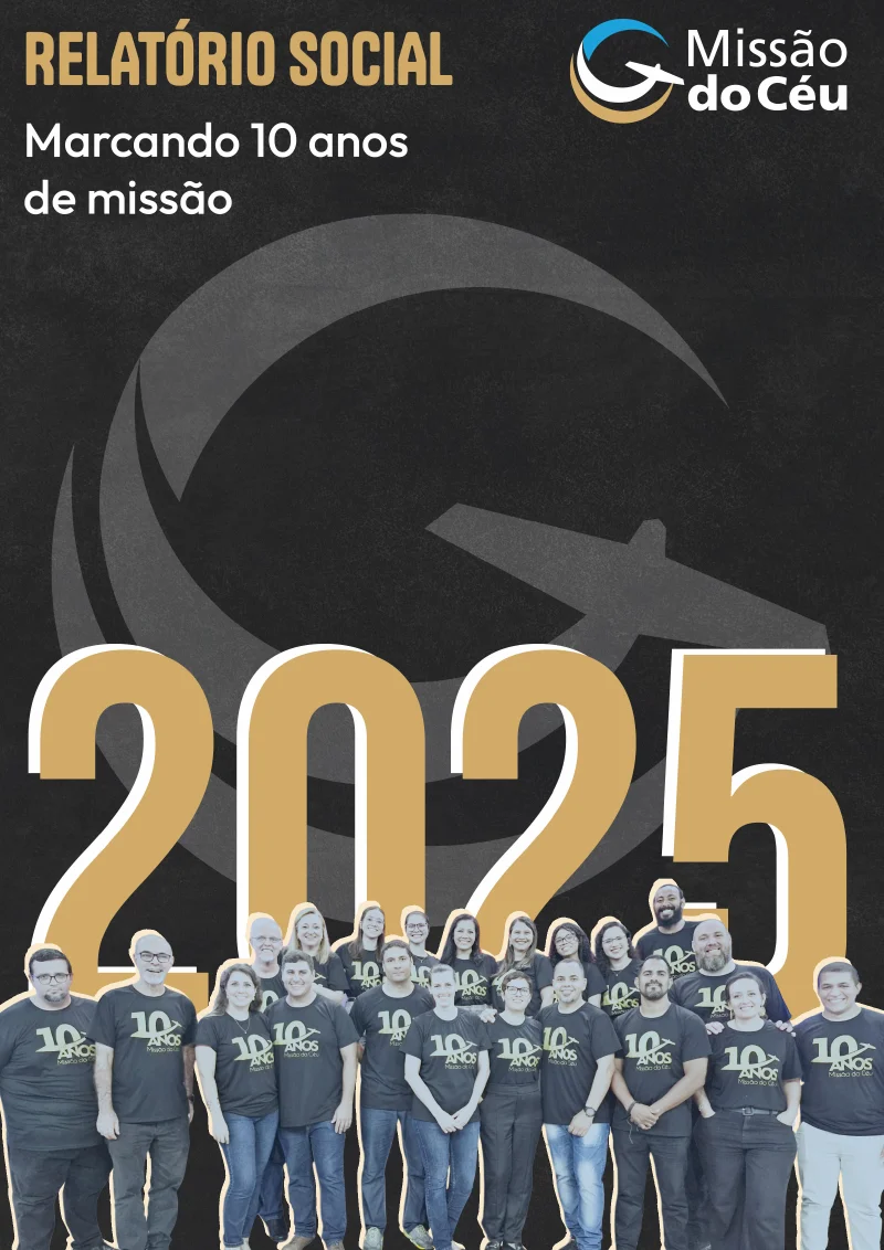 Capa do Relatório Social 2025 da Missão do Céu